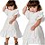 Vestido Infantil com Babados e Rendas com Entremeios Off White - Luluzinha - Imagem 2