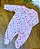 Macacão Longo Fem c/ Ziper Suedini Rosa Estampado- Anjos Baby - Imagem 1