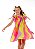 Vestido Feminino Infantil Listrado com Mangas de Babados - Mylu - Imagem 3