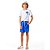 Conjunto Masc Camiseta Estampa Coqueiro e Bermuda Tactel Azul - Oliver - Imagem 2