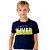 T-Shirt de Malha Masc Azul Marinho com Silk Lettering - Oliver - Imagem 1