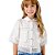 Camisa Infantil Feminina Com Entremeios Off White- Luluzinha - Imagem 1