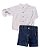 Conjunto Masc Camisa ML e Bermuda Jeans- Anjos Baby - Imagem 1
