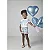 Conjunto Fem Blusa com Laço Azul e Short Estampado - Luluzinha - Imagem 2