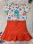 Conjunto Feminino Blusa Florida e Saia Laranja - Luluzinha - Imagem 2