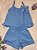 Conjunto Fem Infantil Azul Blusa com Alça fina e Short- Luluzinha - Imagem 2