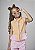 Conjunto Fem Infantil Blusa com Botões e Short Rosa/Laranja- Mylu - Imagem 3