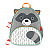 Mochila Infantil Zoo Guaxinim - Skip Hop - Imagem 1