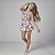 Conjunto Fem Infantil Blusa Cropped e Short Colorido - Mylu - Imagem 1