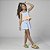 Conjunto Fem Infantil Cropped e Short Azul e Laranja - Mylu - Imagem 1