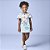 Conjunto Fem Blusa com Flores e Short Azul com Laço - Luluzinha - Imagem 1