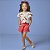 Conjunto Fem Blusa Cerejinhas e Short Vermelho - Luluzinha - Imagem 1