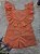 Conjunto Fem Infantil Cropped e Short Laranja - Luluzinha - Imagem 2