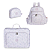 Kit Mala Vintage + Necesseire + Mochila Maternidade Noah Floral Lavandas - Masterbag Baby - Imagem 1