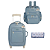 Kit Mala de Rodinha + Mochila Urban Carrinhos Azul - Masterbag Baby - Imagem 1