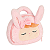 Bolsa Plush Coelha Rosa Com Laço e Alça De Mão- Metoo - Imagem 2