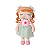 Boneca Ângela Candy School Lollipop 33cm - Metoo - Imagem 1