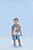 Camiseta Listrada Com Estampa Frontal - Boy Joy - Imagem 1