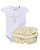 Conjunto Fem Body Bordado c/ Renda e Tapa Fralda - Anjos Baby - Imagem 1