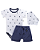 Conjunto Body Veleiros e Bermuda Azul C/ Bandana P - Anjos Baby - Imagem 1