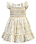 Vestido Listrado com Babados - Anjos Baby - Imagem 1