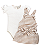 Jardineira com Body Rosa Queimado M - Anjos Baby - Imagem 1