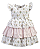 Vestido Fem Florido com Babados e Laço G - Anjos Baby - Imagem 1