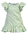 Vestido com Babados e Flores Verde Menta - Anjos Baby - Imagem 1