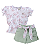 Conjunto Fem Body C/ Manga Bufante e Short C/ Cinto M  - Anjos Baby - Imagem 1
