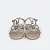 Sandália Infantil Iris Tachas com Strass Dourada - Pampili - Imagem 3