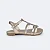 Sandália Infantil Iris Tachas com Strass Dourada - Pampili - Imagem 2