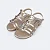 Sandália Infantil Iris Tachas com Strass Dourada - Pampili - Imagem 1