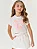 Conjunto Fem Blusa C/ Flores Coloridas e Short Saia Off White - Cinti - Imagem 1