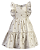 Vestido Linho Cru Bordado Coração c/ Babados - Anjos Baby - Imagem 1