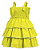 Vestido Verde Limão c/ Amarração na Alça 01- Anjos Baby - Imagem 1