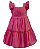 Vestido Rosa Escuro c/ Babados na Alça 01- Anjos Baby - Imagem 1
