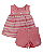 Conjunto Bata Rosa Tricot e Bermuda Rosa 01 - Anjos Baby - Imagem 1