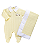 Saída Maternidade Tricot Chic Trenzinho Amarelo - Anjos Baby - Imagem 1