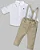 Conjunto Masc Camisa ML c/ Suspensório e Calça Oxford Batizado- Anjos Baby - Imagem 1
