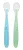 Kit Colher Silicone Baby 2 Peças Azul/Verde- Buba - Imagem 2