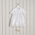Vestido Branco Maquinetado Batizado- Anjos Baby - Imagem 1