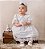 Vestido Branco Maquinetado Batizado- Anjos Baby - Imagem 2