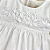 Vestido Branco Maquinetado Batizado- Anjos Baby - Imagem 3