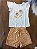 Conjunto Fem Blusa Bordada Flor e Short Florzinhas - Nini e Bambini - Imagem 1