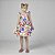 Vestido Infantil Estampado Flores e Babados - Mylu - Imagem 1
