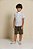 Conjunto Masc Infantil de Bata e Bermuda de Sarja Dinossauro- Banana Danger - Imagem 1