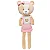 Ursinho Soft Cookie Rosa - Buba - Imagem 1
