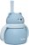 Copo em Silicone Com Canudo Ursinho Azul - Buba - Imagem 1