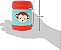 Pote Térmico Animal Fun Macaco - Buba - Imagem 3