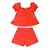 Conjunto Bata Bufante e Short Vermelho - Bibe - Imagem 1